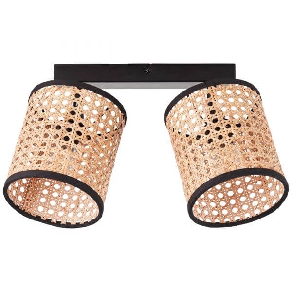 Flecken Wiley 2-helles Schwarz mit Rattan Brilliant 4004353394843