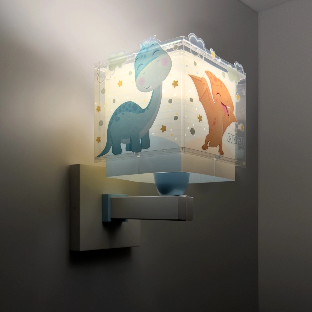 Wandleuchte Baby Dinos blau Dalber 8420406634593