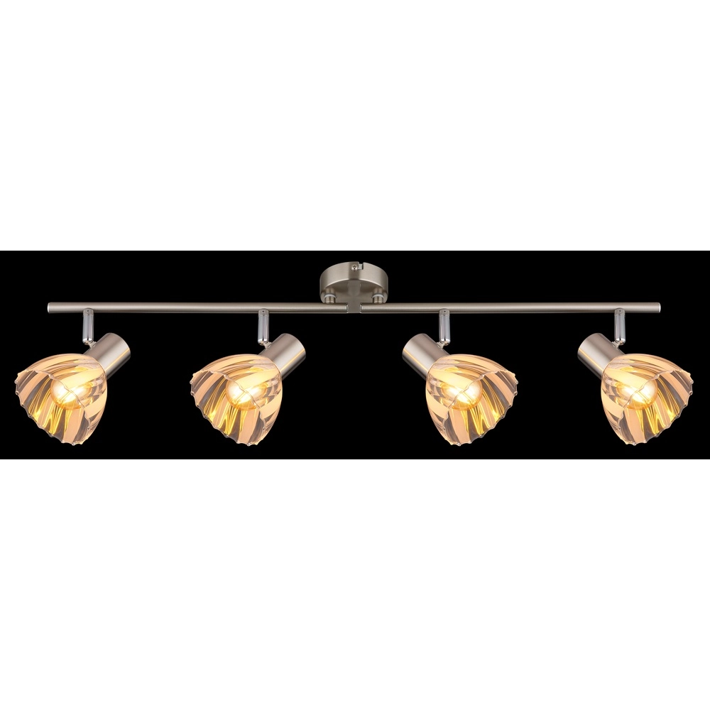 Deckenlampe 4-Licht Zachery Nickel Globo 9007371522491