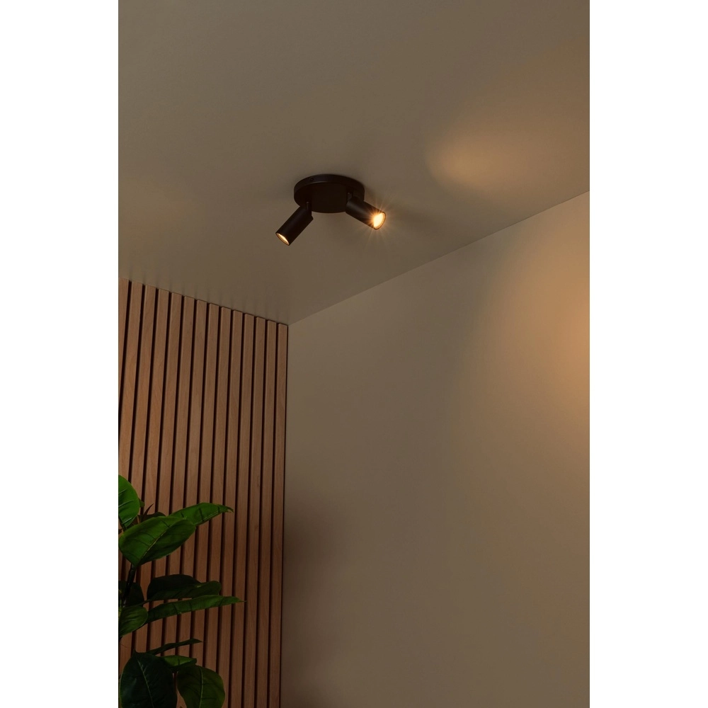 Deckenscheinwerfer Ritmo mini GU10 2-Licht Schwarz Lucide 5411212093974