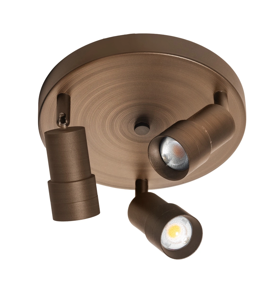 3-Licht oberflächenmontierter Scheinwerfer Liam LED – Bronze
