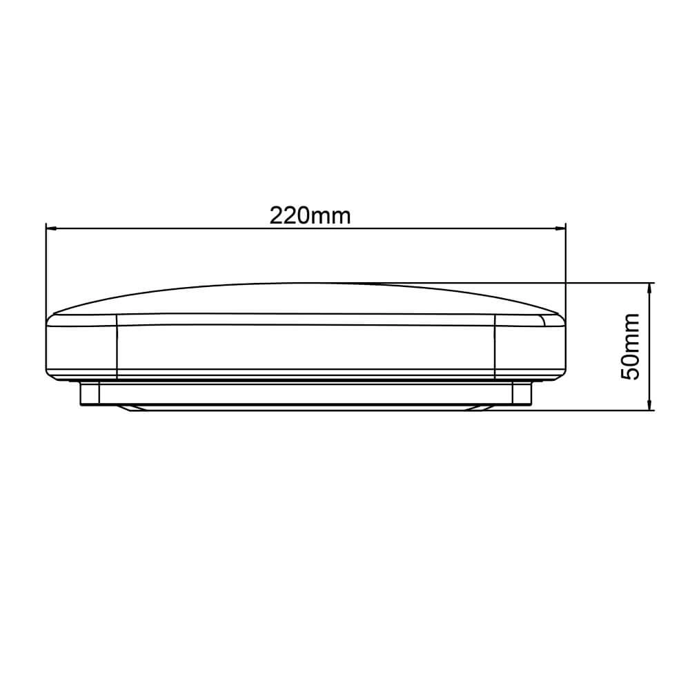 Zeitlose Deckenleuchte Farica 22 cm – 3000 K – LED Brilliant 4004353410406
