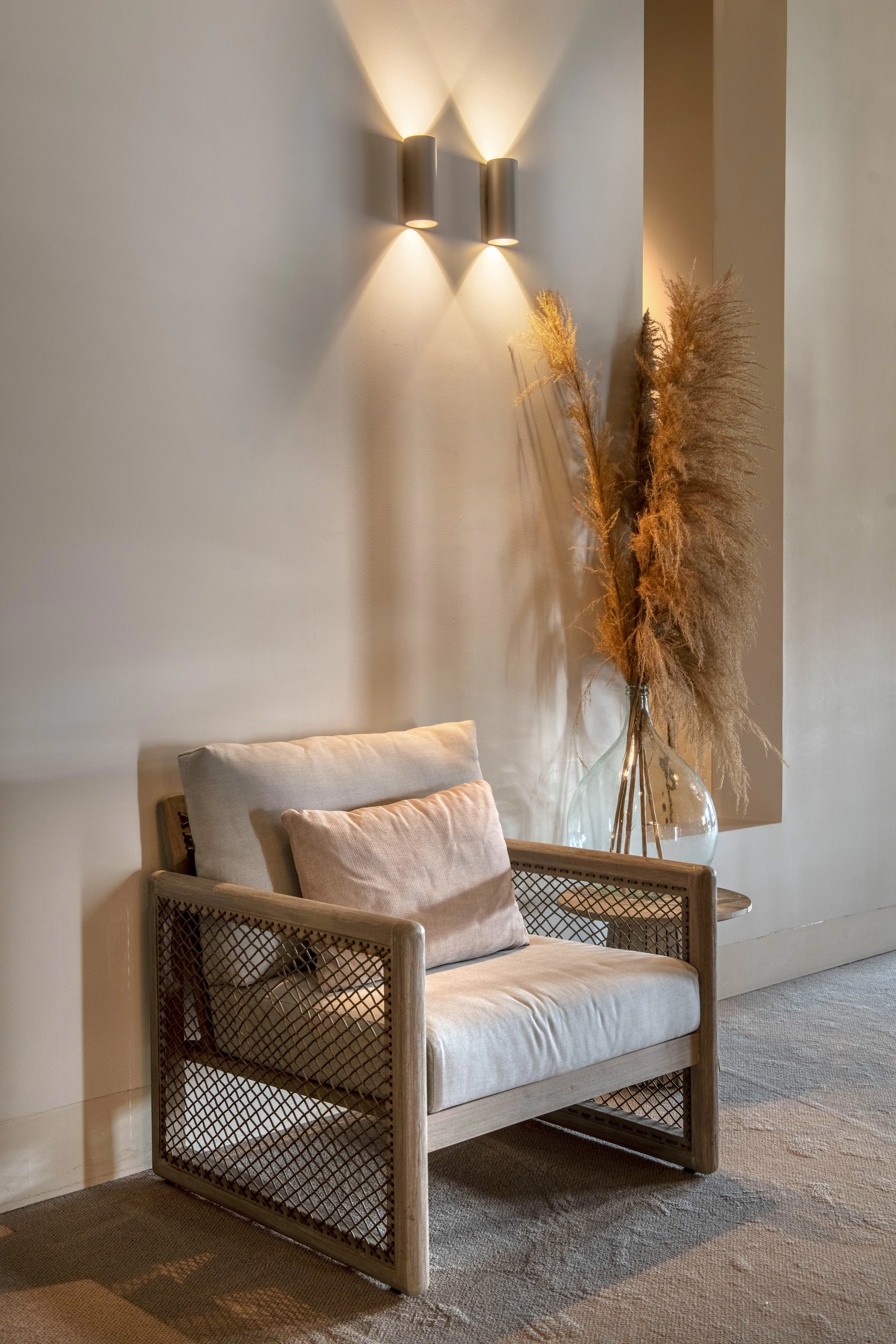 Eleganter Wandscheinwerfer Brody 2 Dämpfen bis warmen Champagner Artdelight 8720701104075