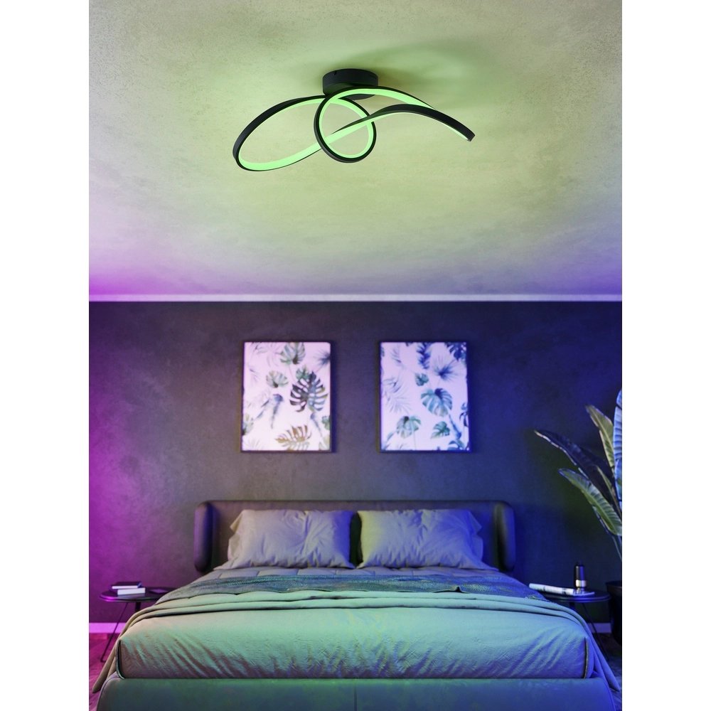 Zigbee-Deckenlampe Calarossa-Z LED – Schwarz Eglo 9008606312948
