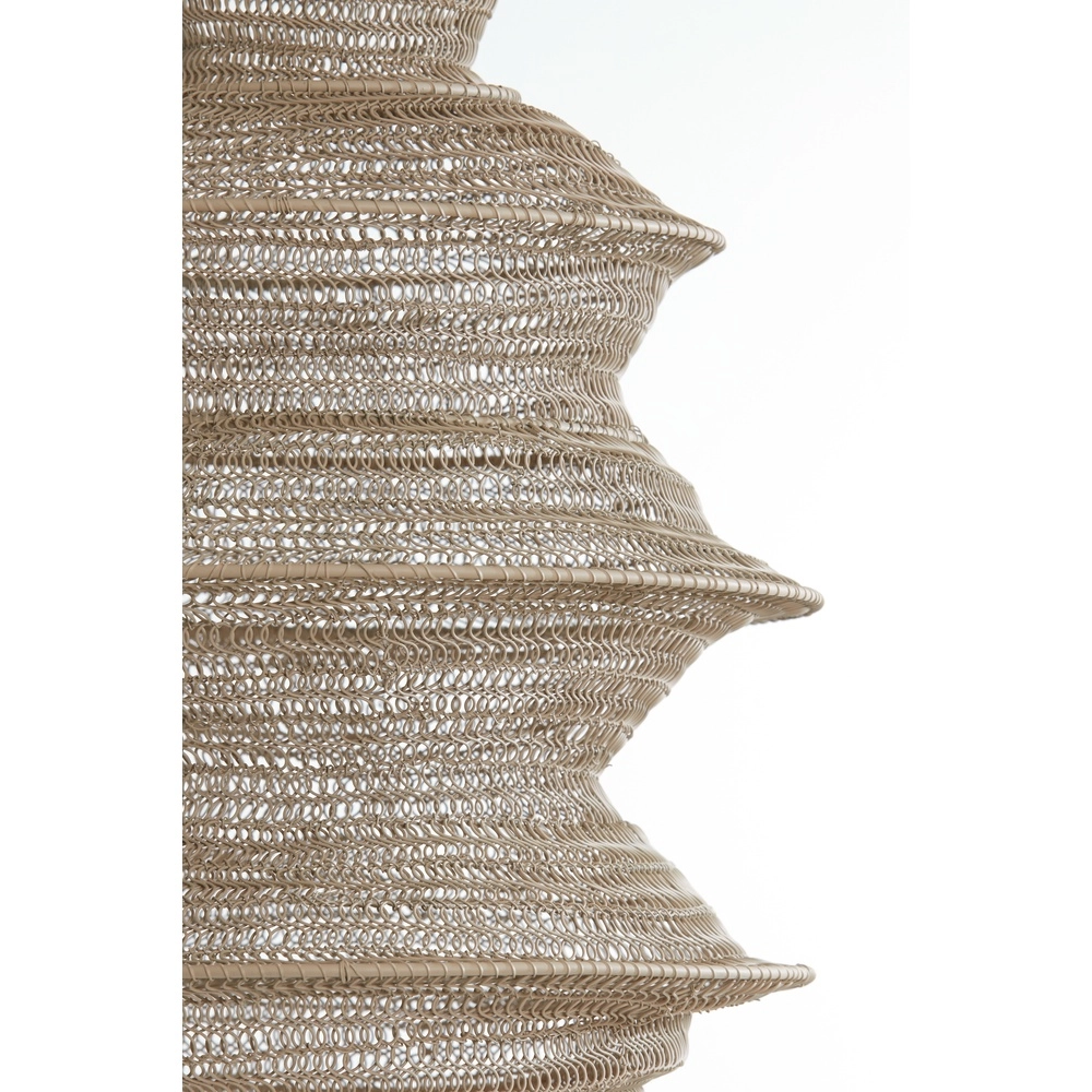 Metallnetz-Pendellampe Nakisha Ø 31 cm – Sand Light & Living 8717807694999