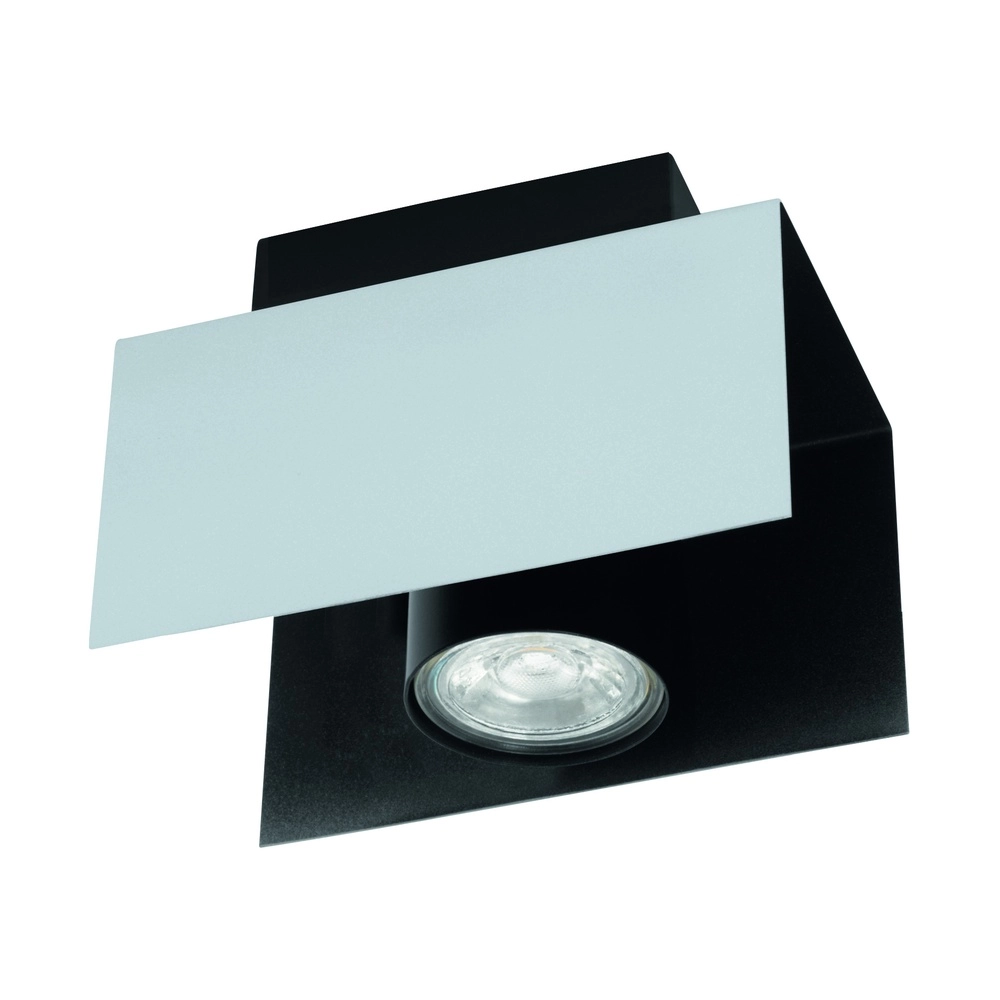 Deckenlampe Viserba Nur weiß und schwarz