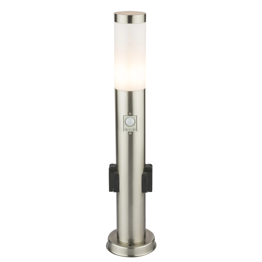 Gartenlampe Boston I Edelstahl mit Sockel