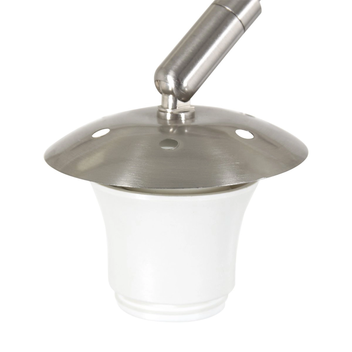 Wandbogenlampe Sparkled Edelstahl mit grünem Samtschirm Steinhauer 8712746146158