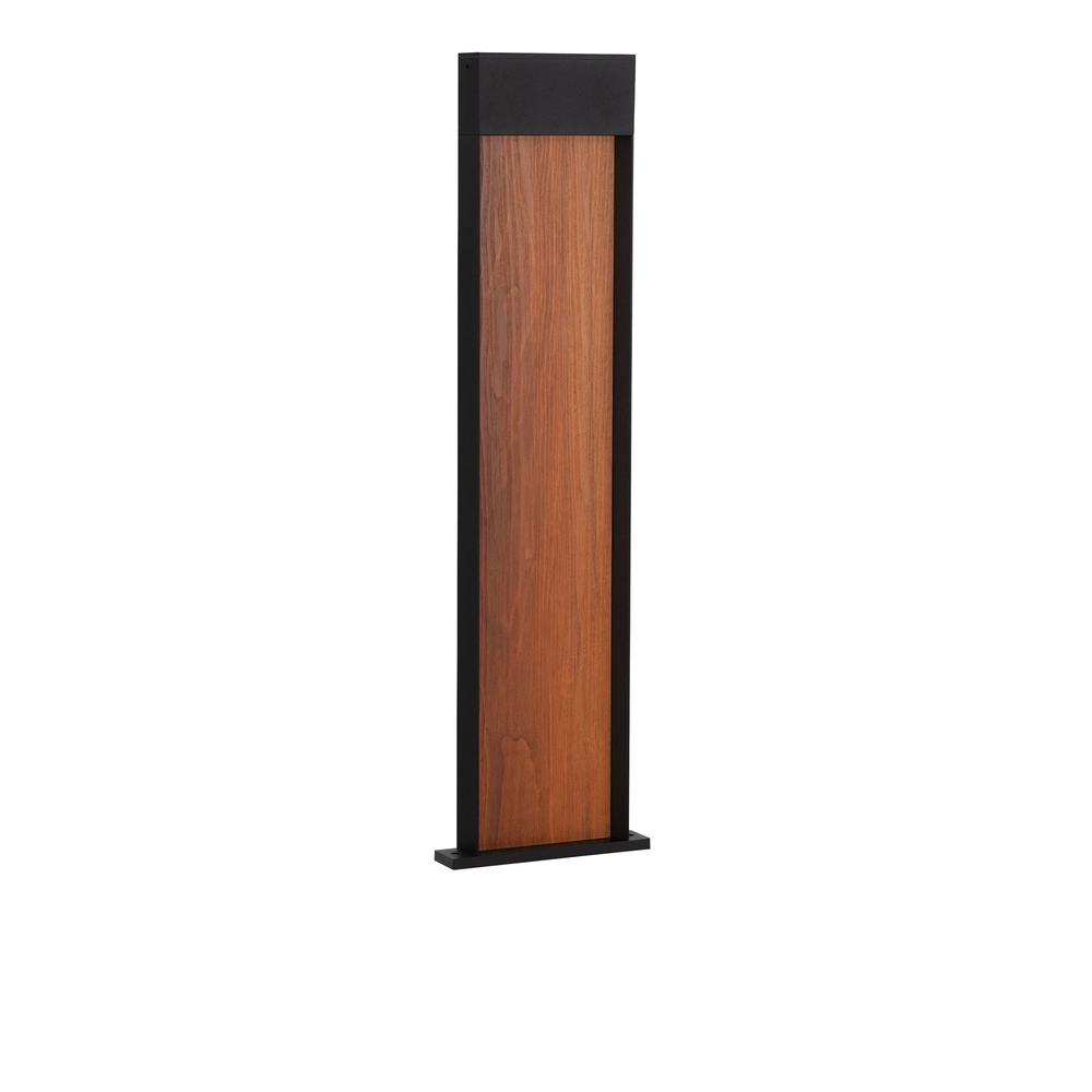Design-Gartenlampe Noray Schwarz mit Holz 78cm - 2700K Lyora 5212063504332
