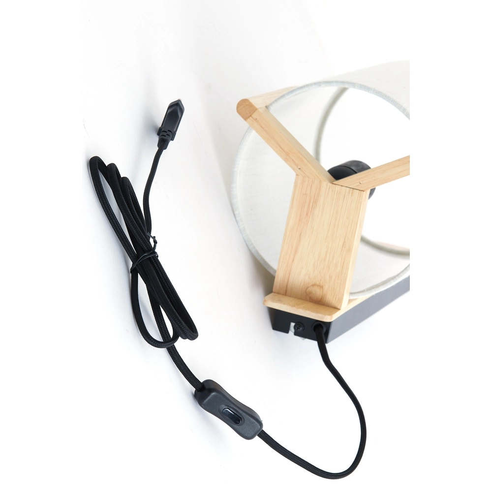 Wandlampe im dänischen Design Litto Natürlich mit Leinen Light & Living 8717807792756