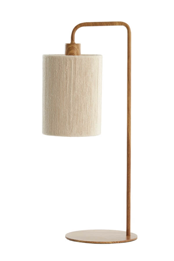 Japandi Tischleuchte Donio Heller Holzdruck Light & Living 8717807710088