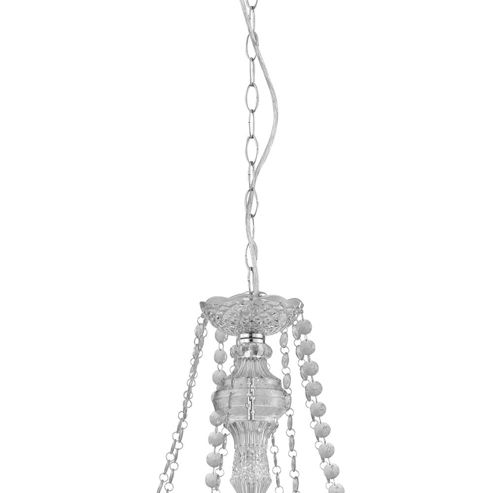 Großer Kronleuchter Marie Therese Ø 74 cm transparent Searchlight 5013874412386