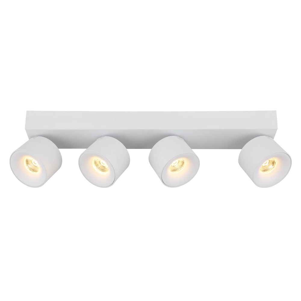 Elegante Deckenlampe Rae 4-Licht weiß Globo 9007371447657
