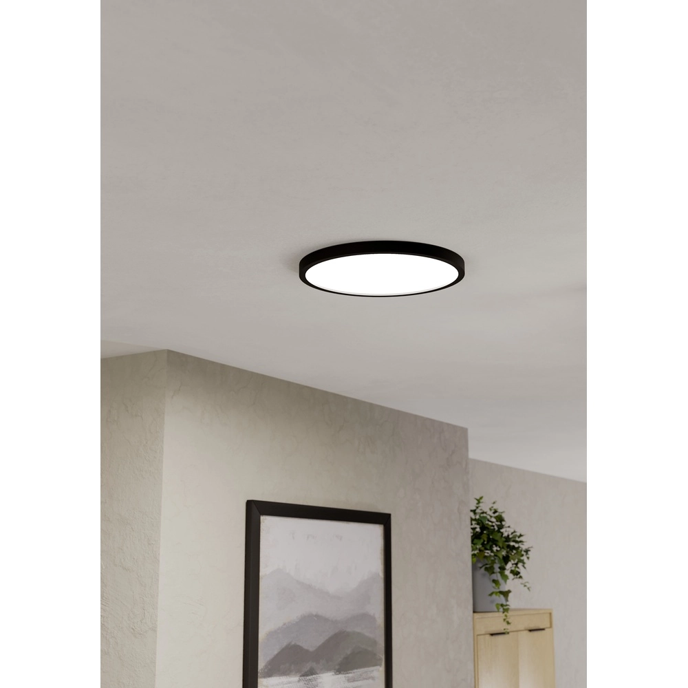 Zigbee-Deckenlampe Fueva 6-Z rund - schwarz - Ø 40 cm Eglo 9008606330508