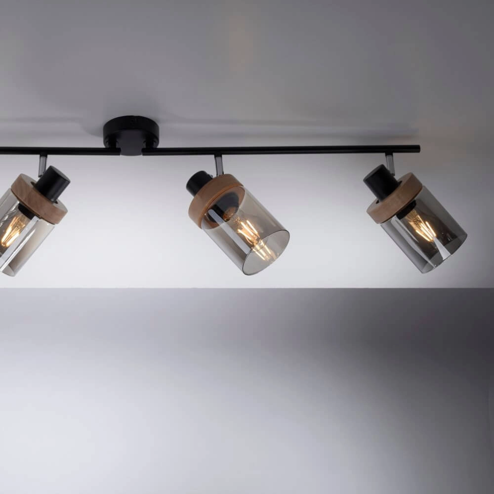 Deckenleuchte Pasqual 4-Licht-Schwarz Just Light 4043689986124