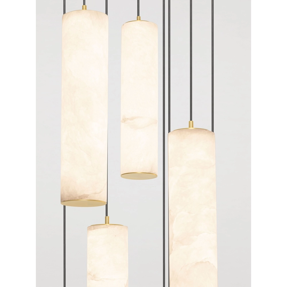 Pendellampe Diletto Gold mit weißen 12-Lichtern Lyora 5212063503243
