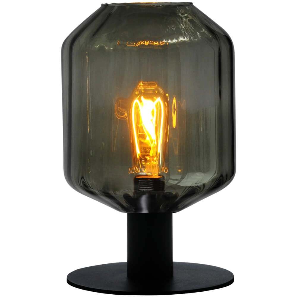 Tischlampe Porto mit grünem Jagger-Glas