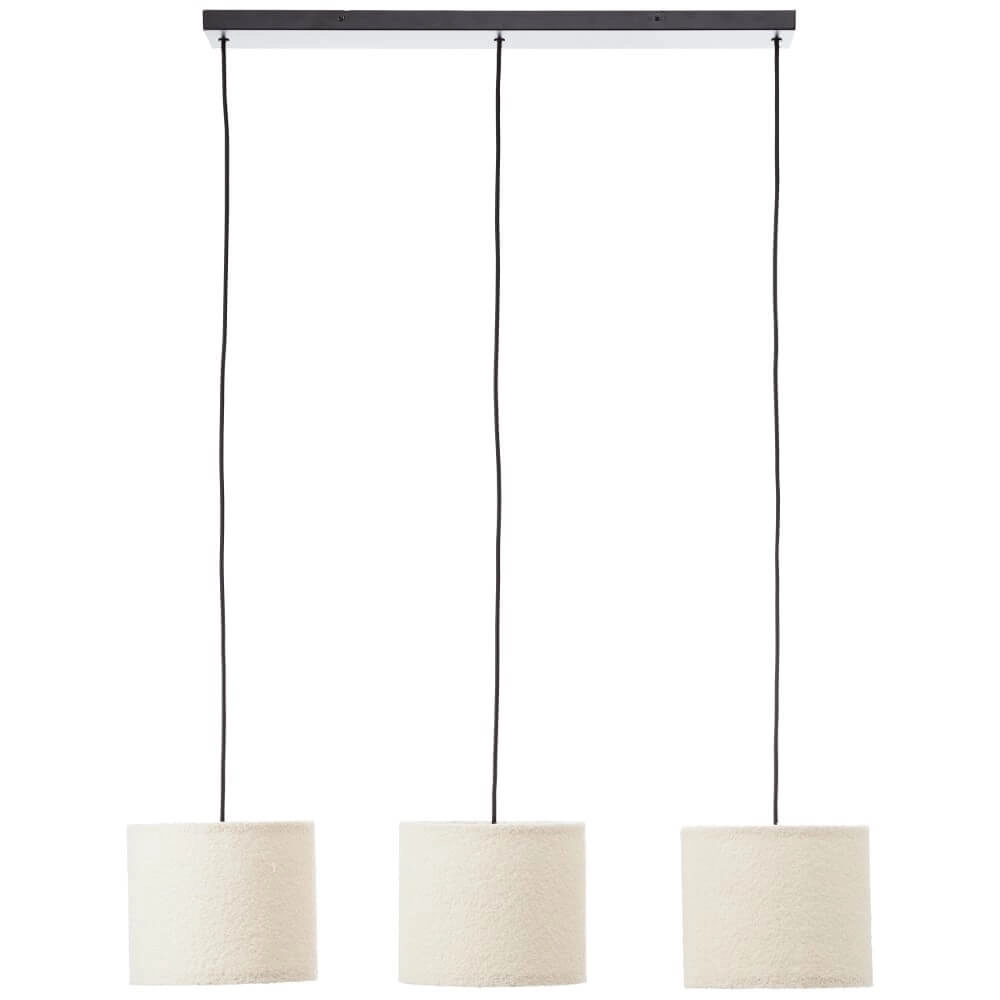 Cremefarbene Hängelampe Teddy 3-flammig Brilliant 4004353447273
