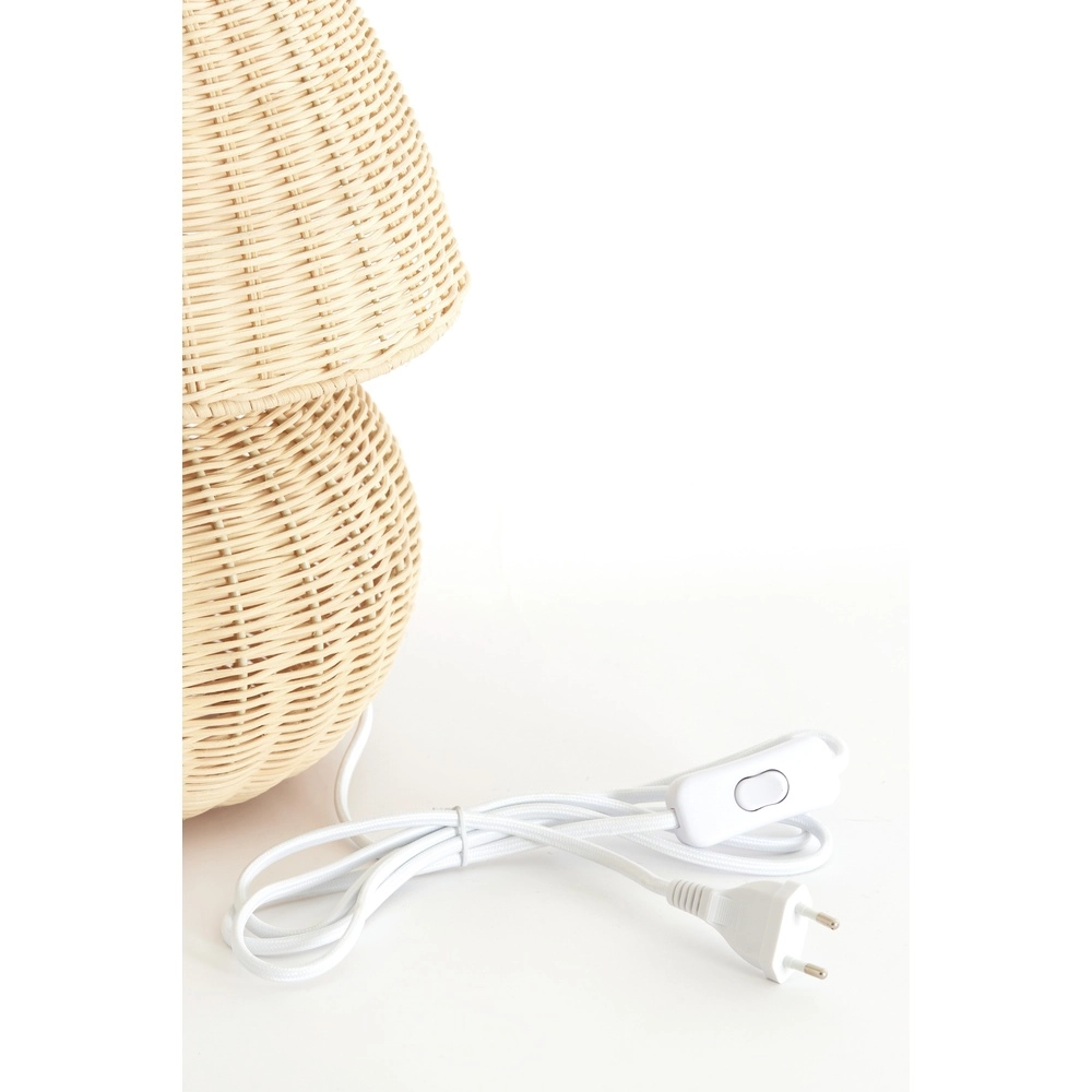Rattan-Tischlampe Mavon Ø 27,5 cm – natürliches Rattan Light & Living 8717807820527
