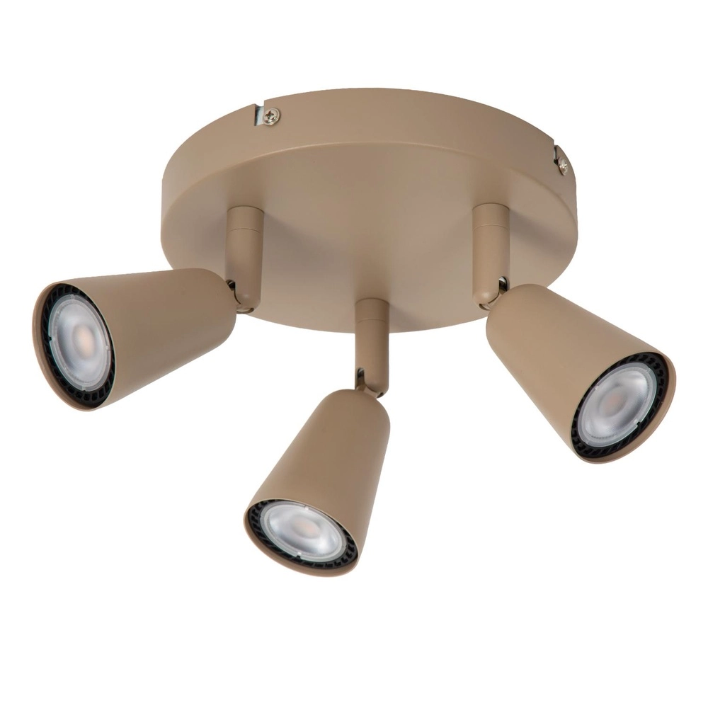 Deckenscheinwerfer Tiana 3-Licht Taupe