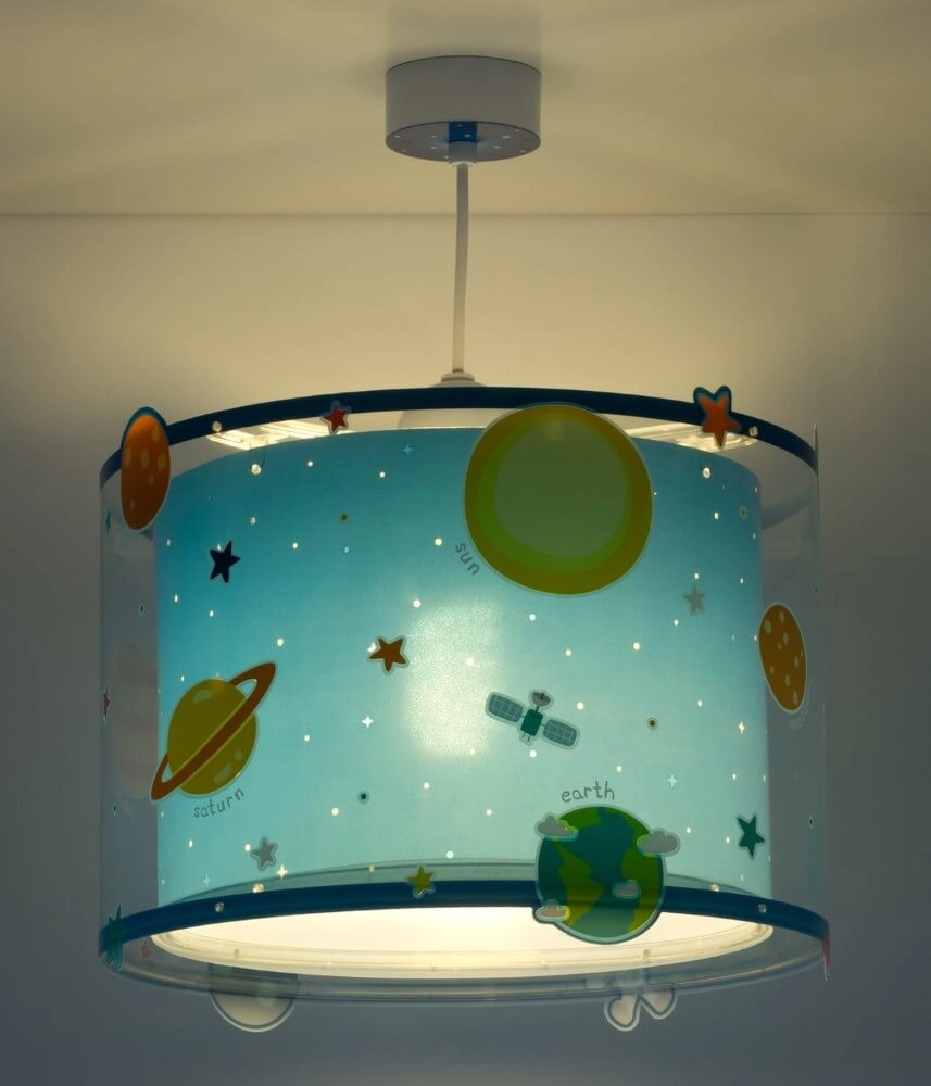 Kinderzimmer-Hängelampe Planets Blau Dalber 8420406002583
