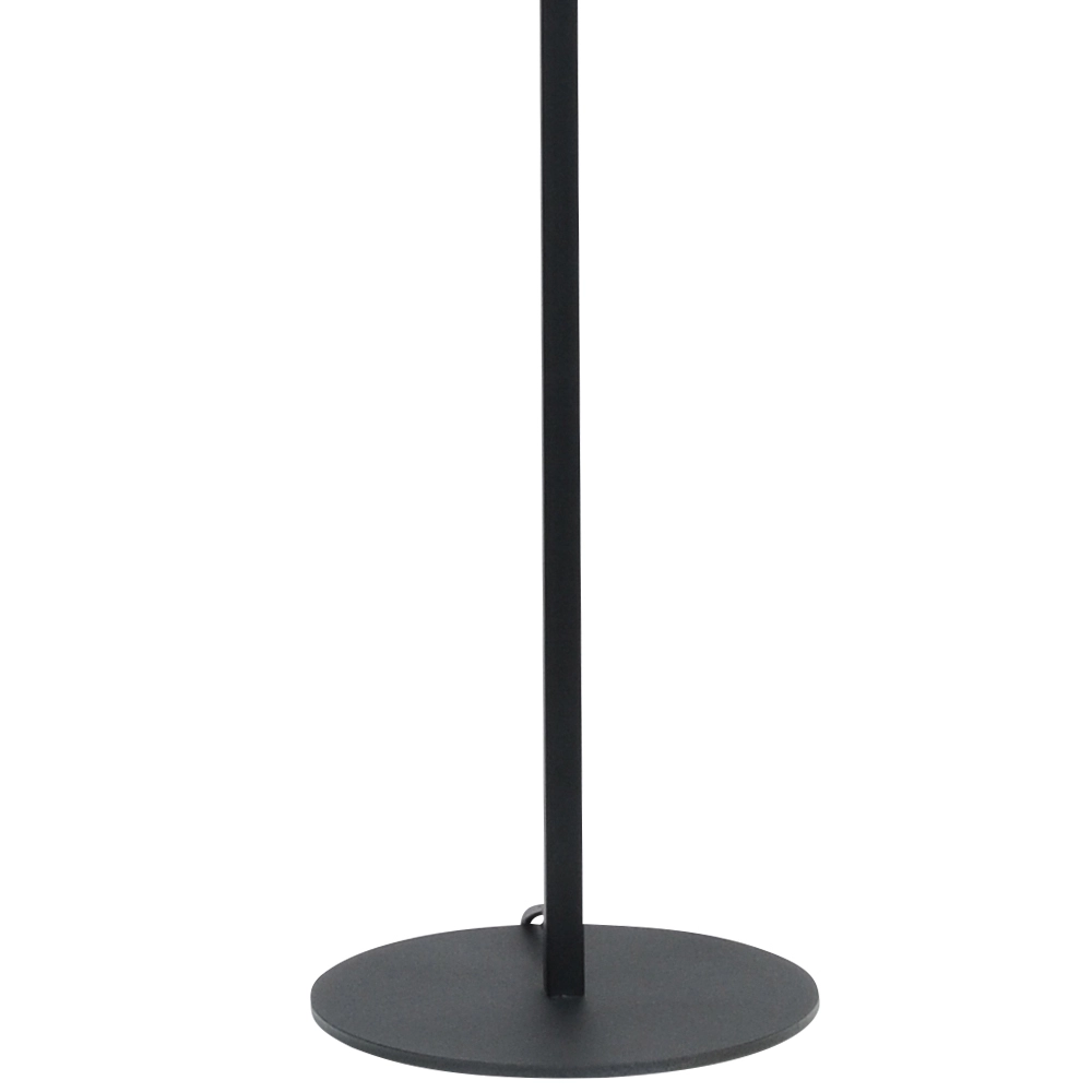 Schwarze Stehlampe Venus 150cm mit braunem Lampenschirm Masterlight 8718121204260