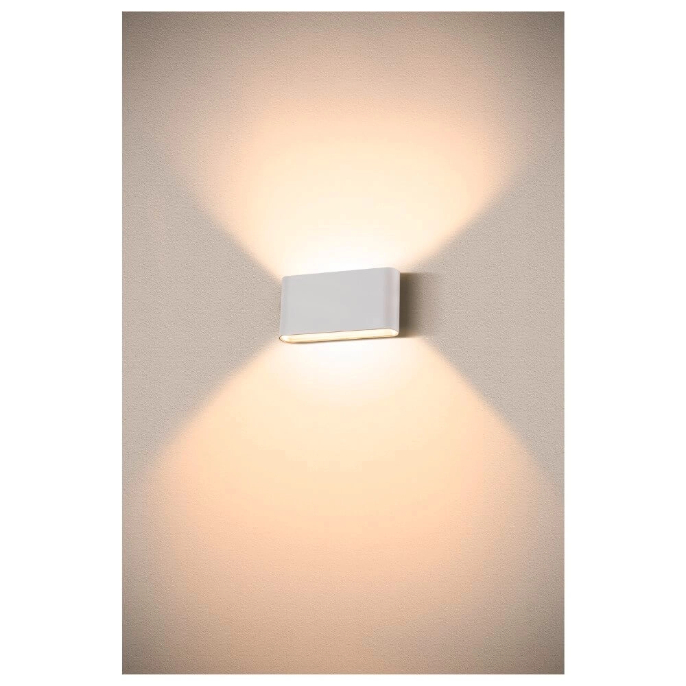 LED-Wandstrahler Oval 18 Oben und unten – weiß SLV 4024163273435