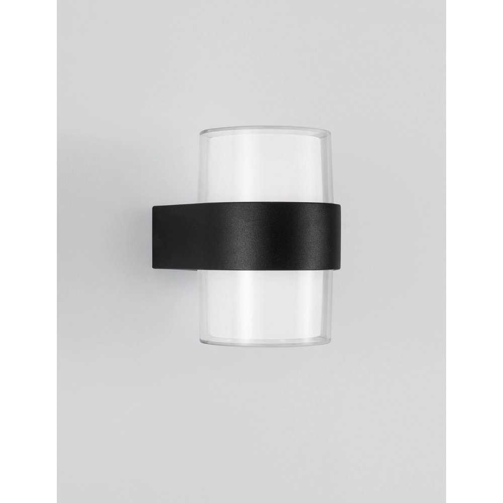 Design-Wandleuchte Darf Doppelzimmer Schwarz Lyora 5212017428202