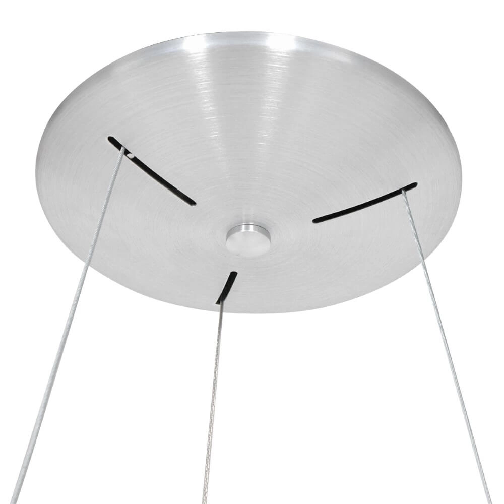 LED-Hängelampe Ringlede Ø 48cm Metallgrau Steinhauer 8712746135213
