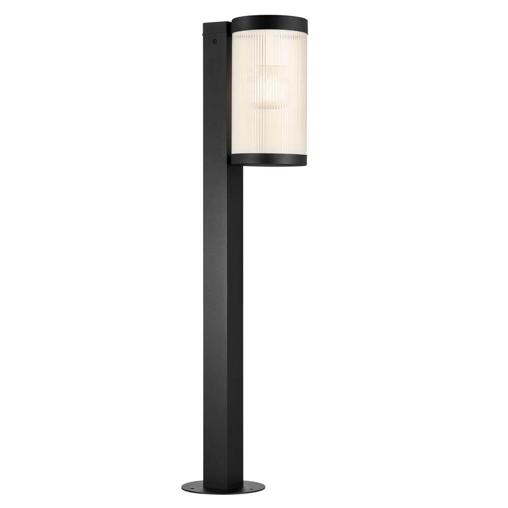 Gartenleuchte aus Glas Coupar schwarz