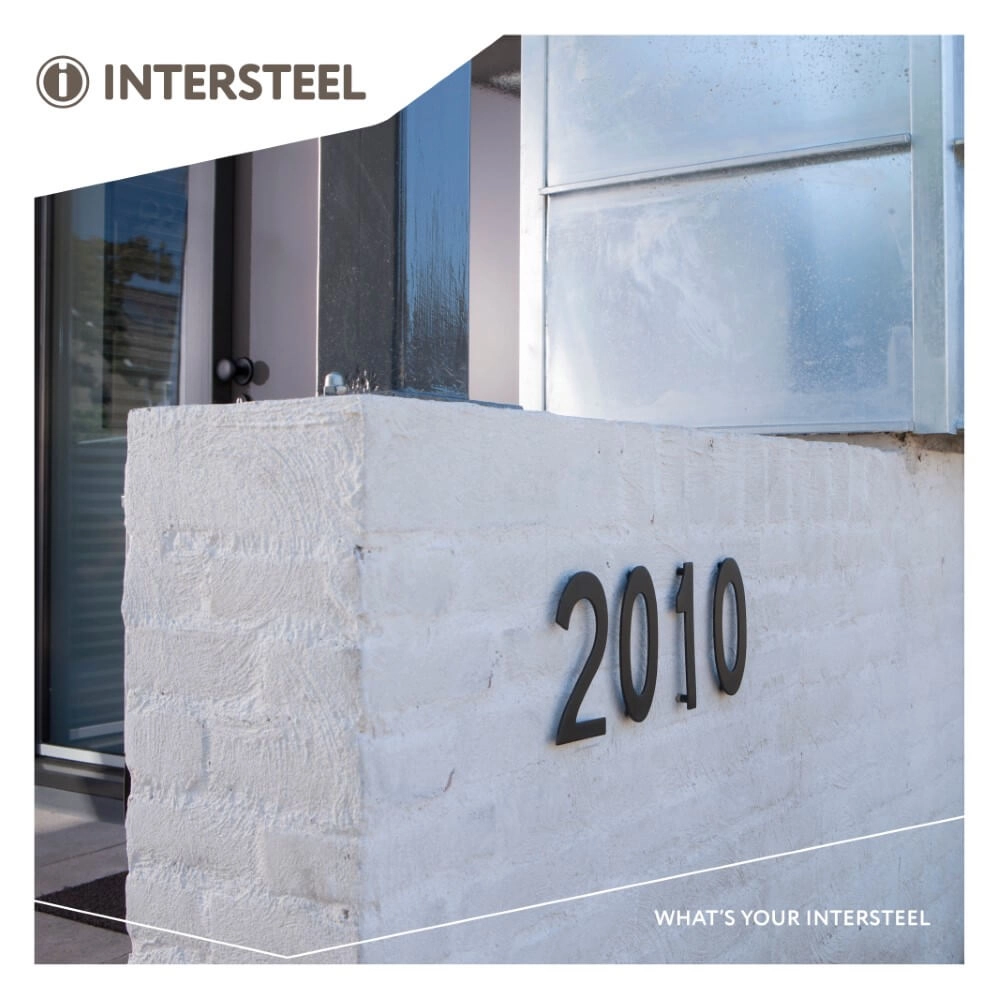 Hausnummer 1 Numbra schwarz Intersteel 8714186400708