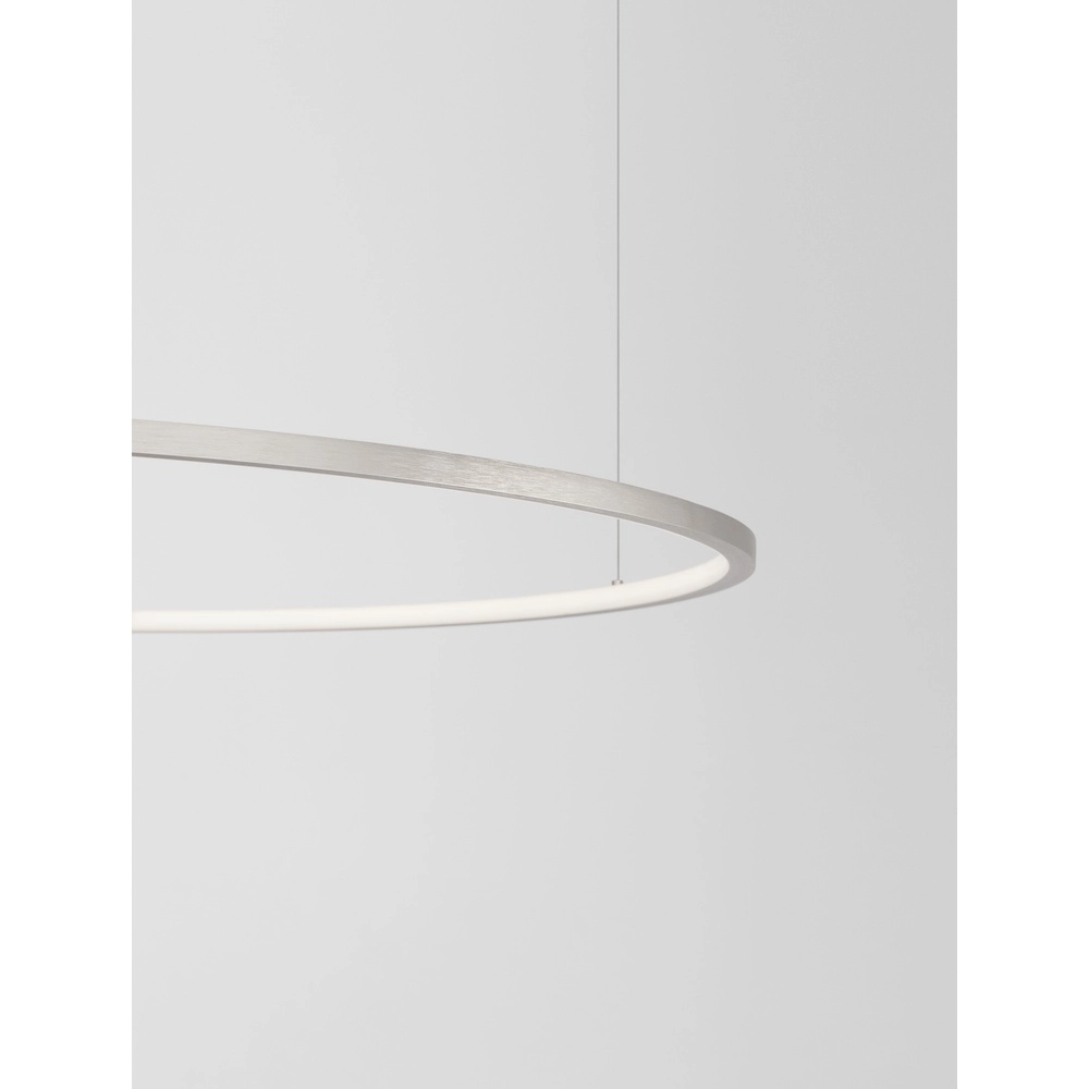 Runde Pendelleuchte Tarquin silbergrau Ø 100cm Lyora 5212017438362