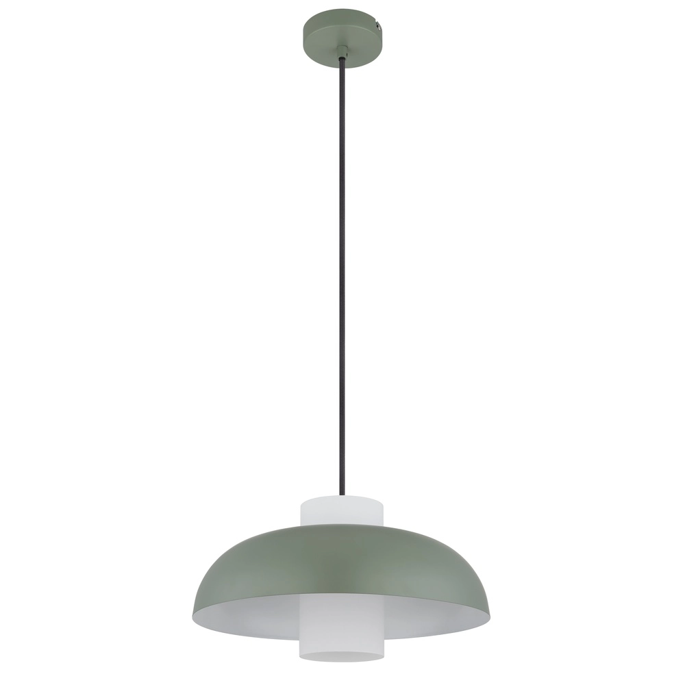 Moderne Pendellampe Lowe grün Ø 38 cm Globo 9007371515165