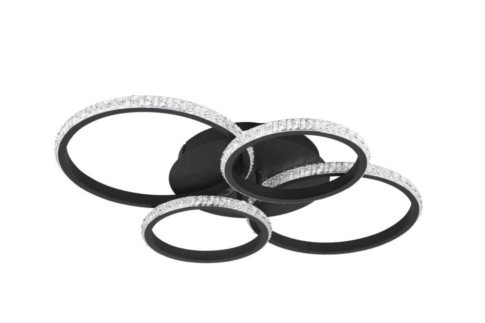 Designer-Deckenleuchte Cires Schwarz Trio 4017807600964