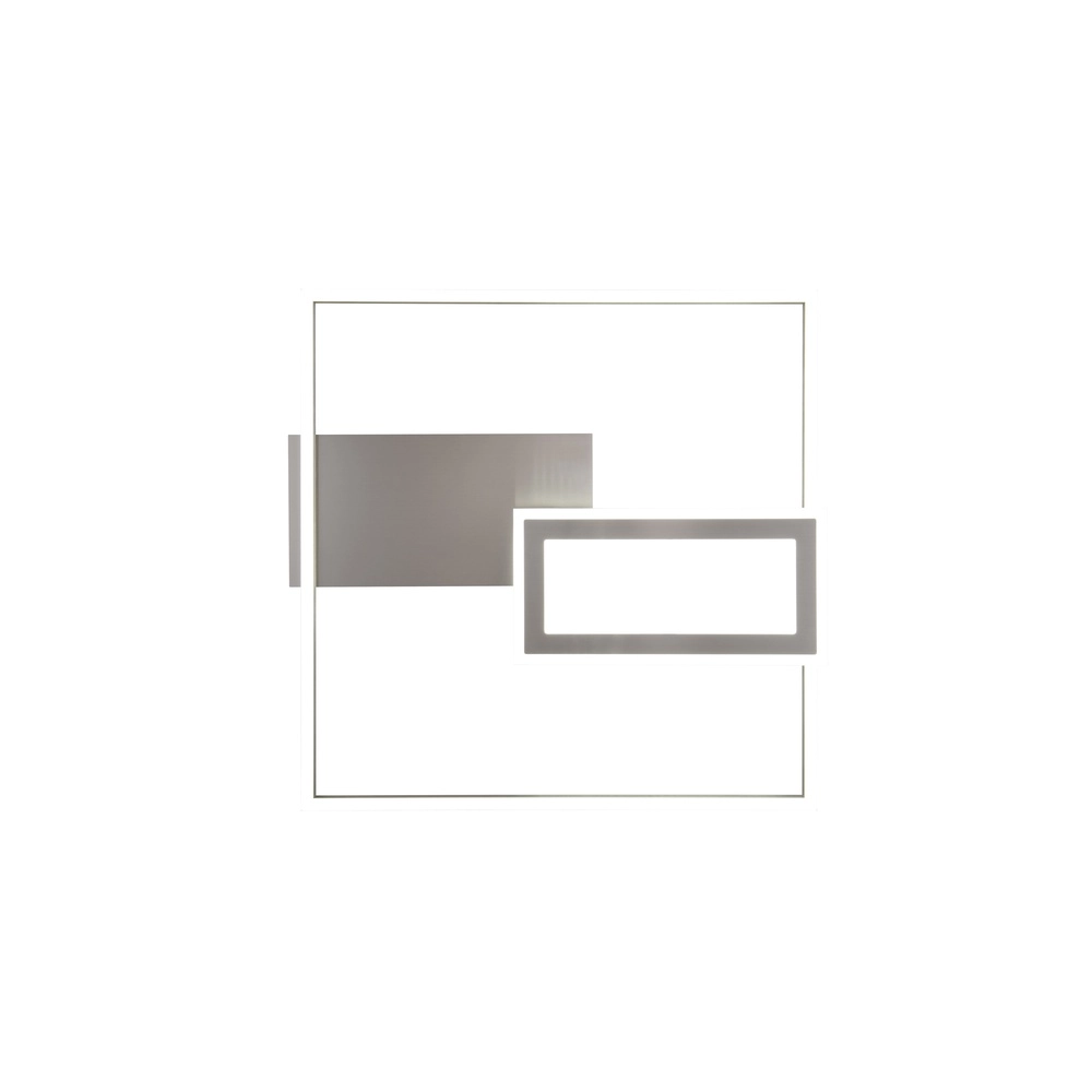 Quadratische Deckenleuchte Spiro Nickel 50cm Trio 4017807612462