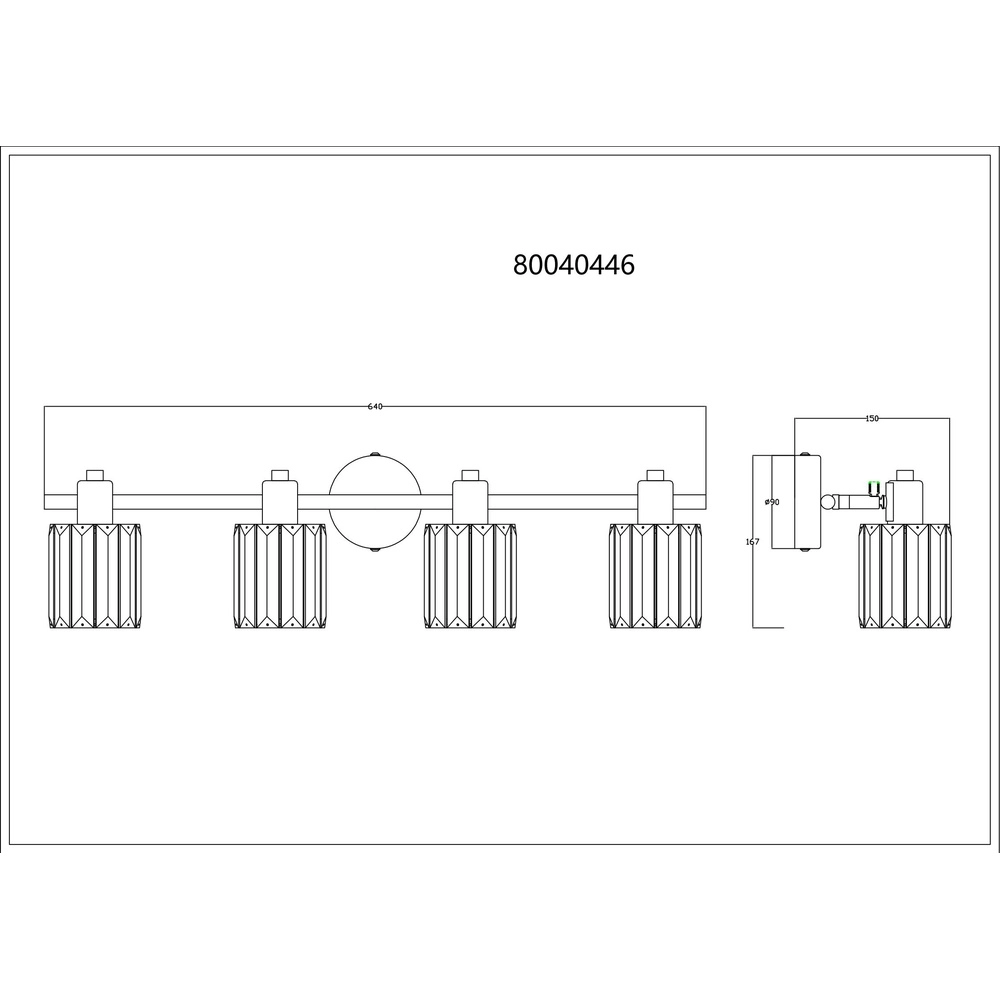 Deckenlampe Run 4-Licht Globo 9007371507986