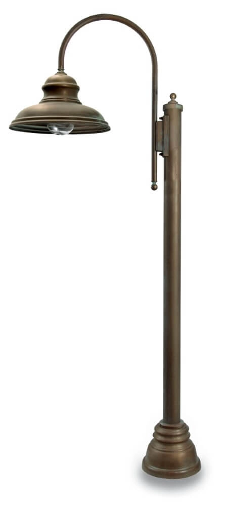 Stehlampe Mill S – gealtertes Messing