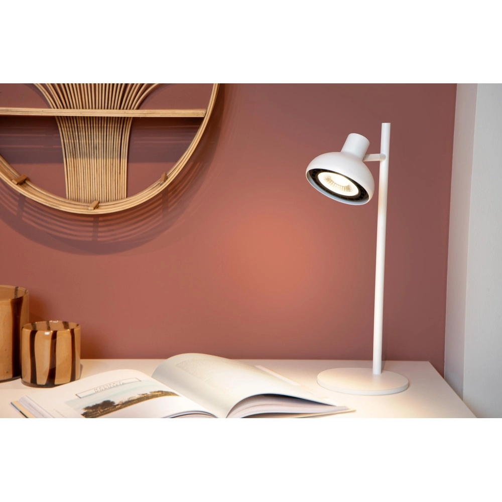 Schreibtischlampe Sensas weißes Design GU10 ES111 Lucide 5411212303295
