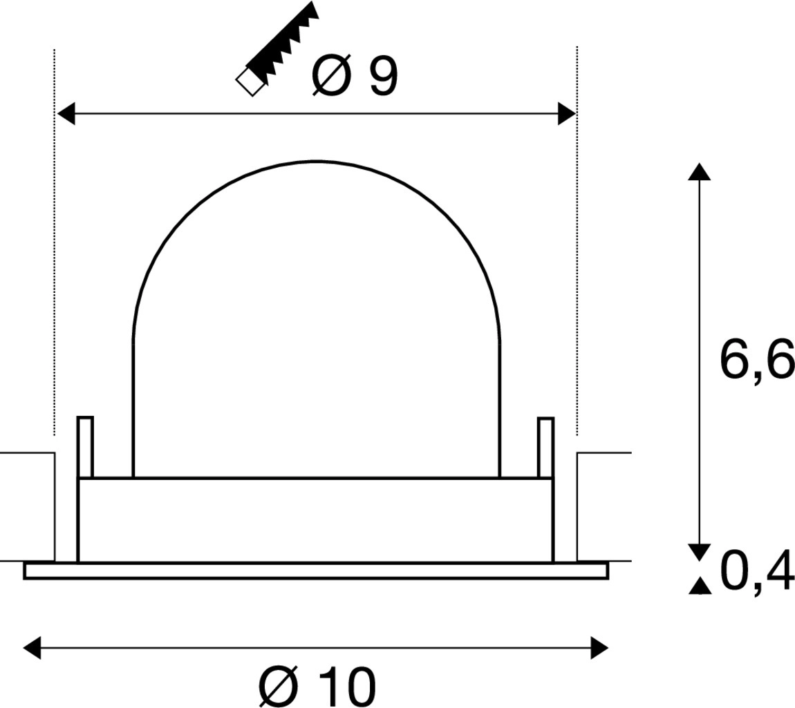 Einbau-Strahler Numinos Gimble S Weiß 3000K - 55gr SLV 4024163313414
