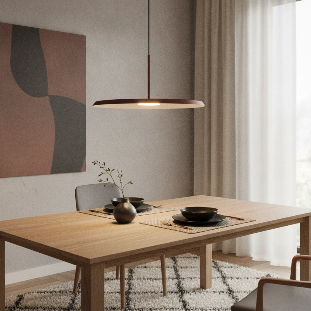 Moderne Pendelleuchte Osorno Kupfer Ø 35cm