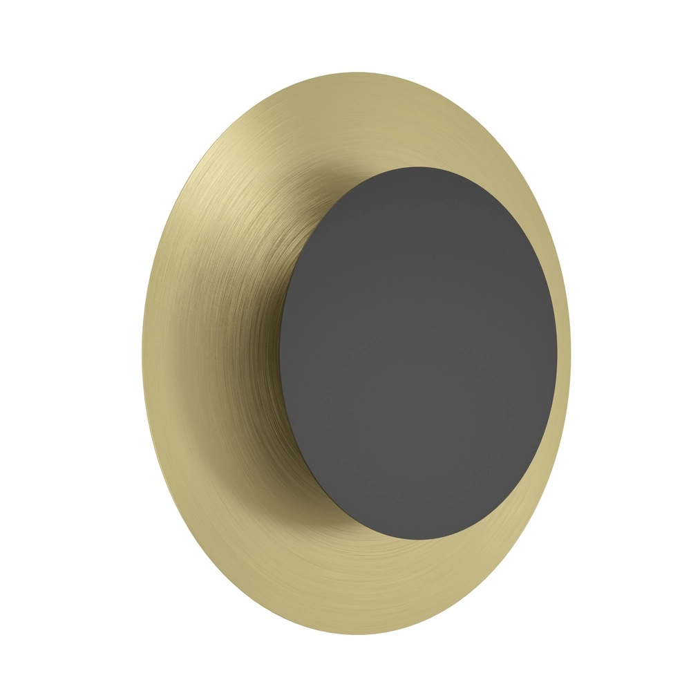 Wandlampe Tocina Ø 24cm – schwarz mit Gold