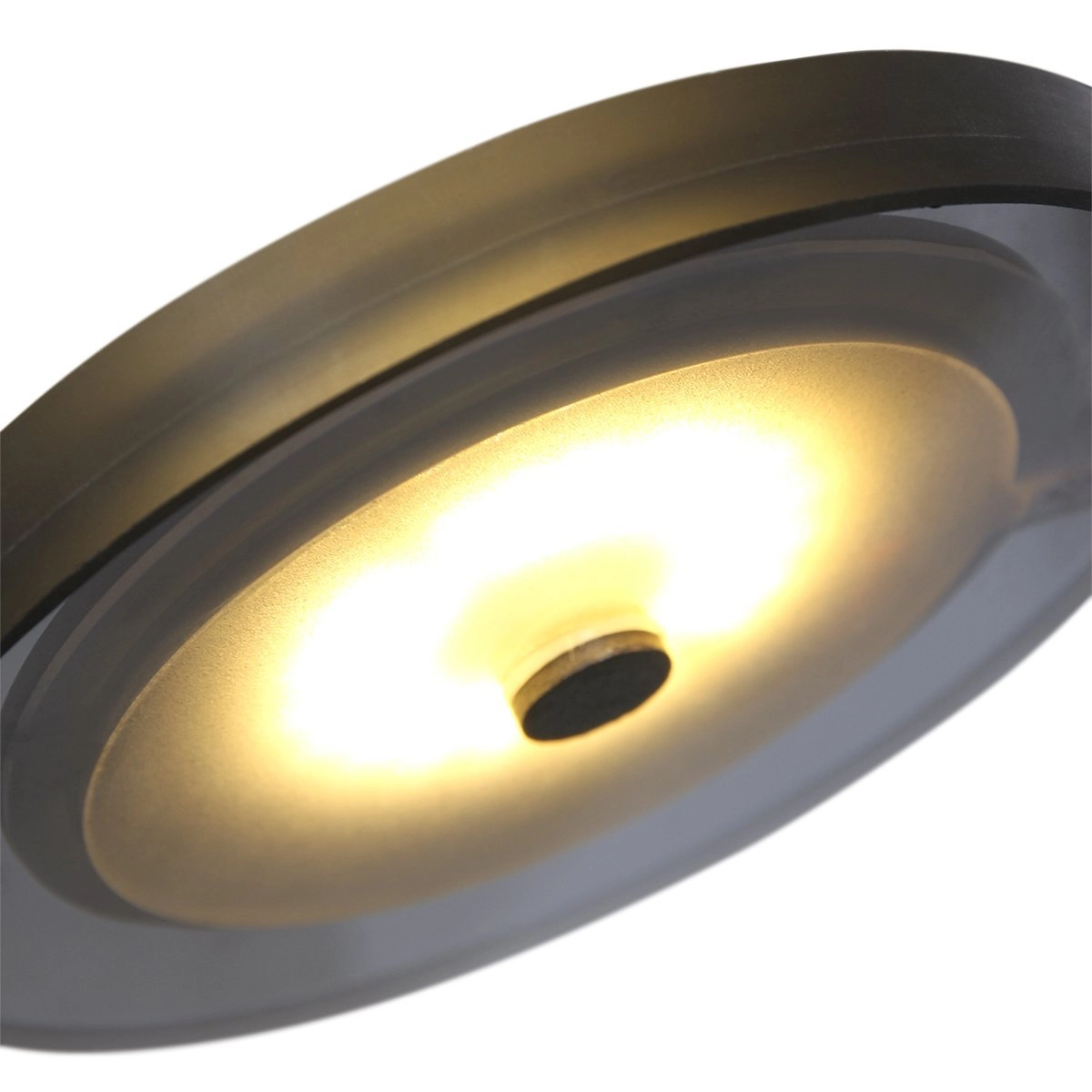 LED-Wandleselampe Turound 10 W – 2700 K – 62 cm schwarzes Rauchglas Steinhauer 8712746133400