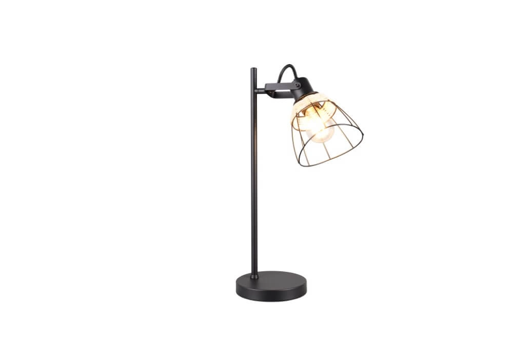 Schwarze Tischleuchte Jerome Entwurf Trio 4017807637724