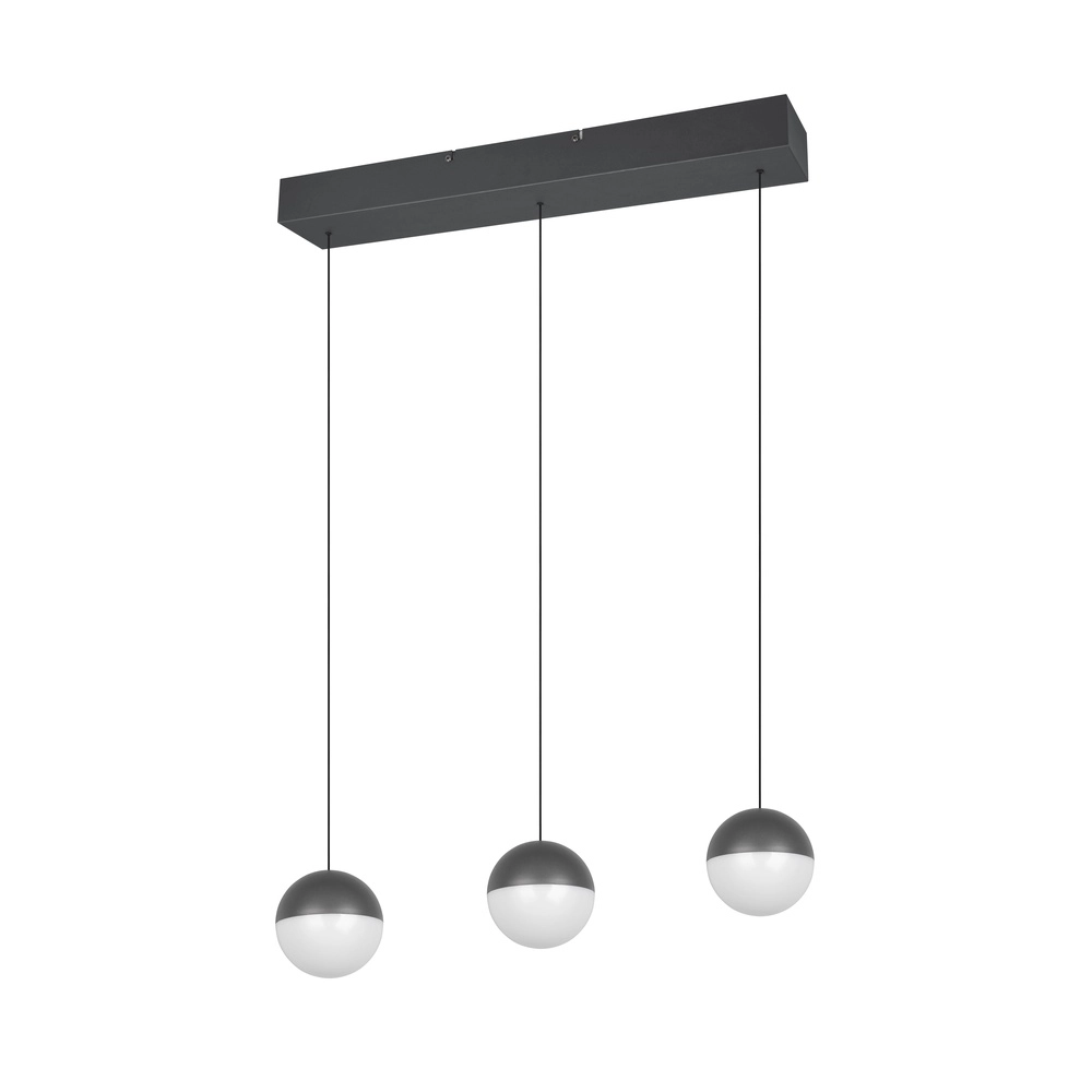 3-Licht Pendellampe Senta Anthrazit Trio 4017807697858