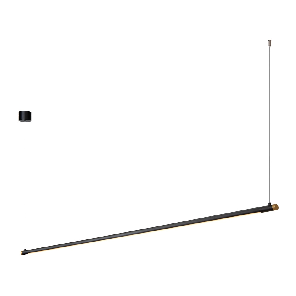 Elegante Pendellampe Marnik Schwarz 200 cm Premium by Lucide 5411212421227