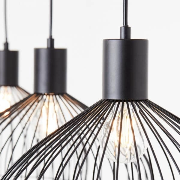 Hängelampe Blacky 3-Licht-Schwarz Brilliant 4004353399992