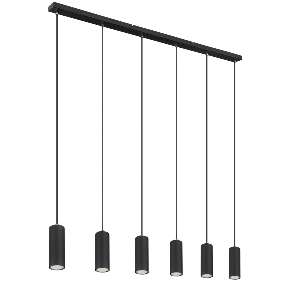 Pendellampe Robby 6-Licht Schwarz Globo 9007371436583