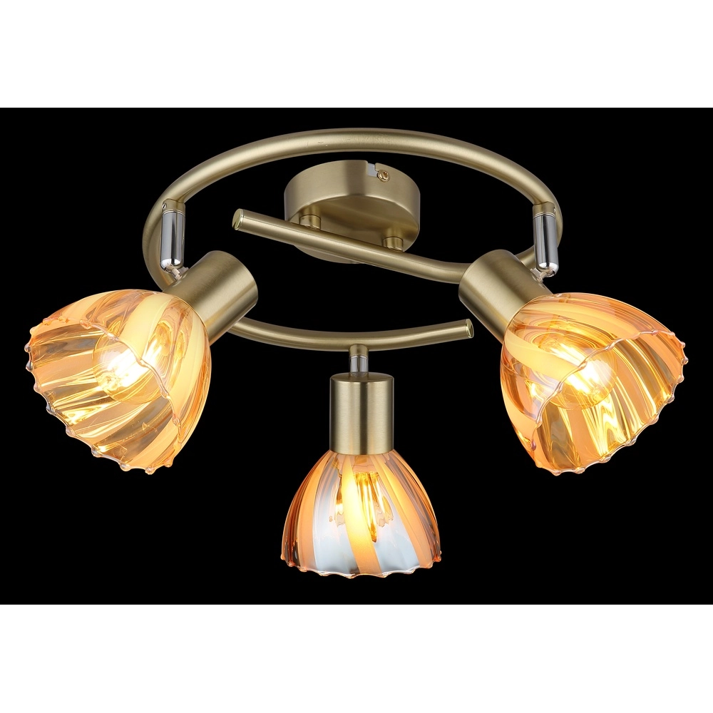 Deckenlampe 3-Leuchten Zachery Gold Globo 9007371528509