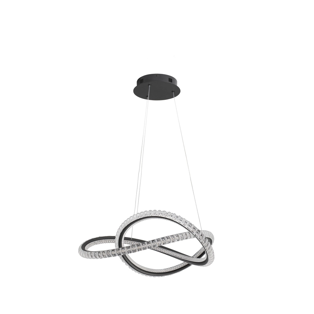 Design-Pendelleuchte Ginevra schwarz Ø 58cm Lyora 5212017433473