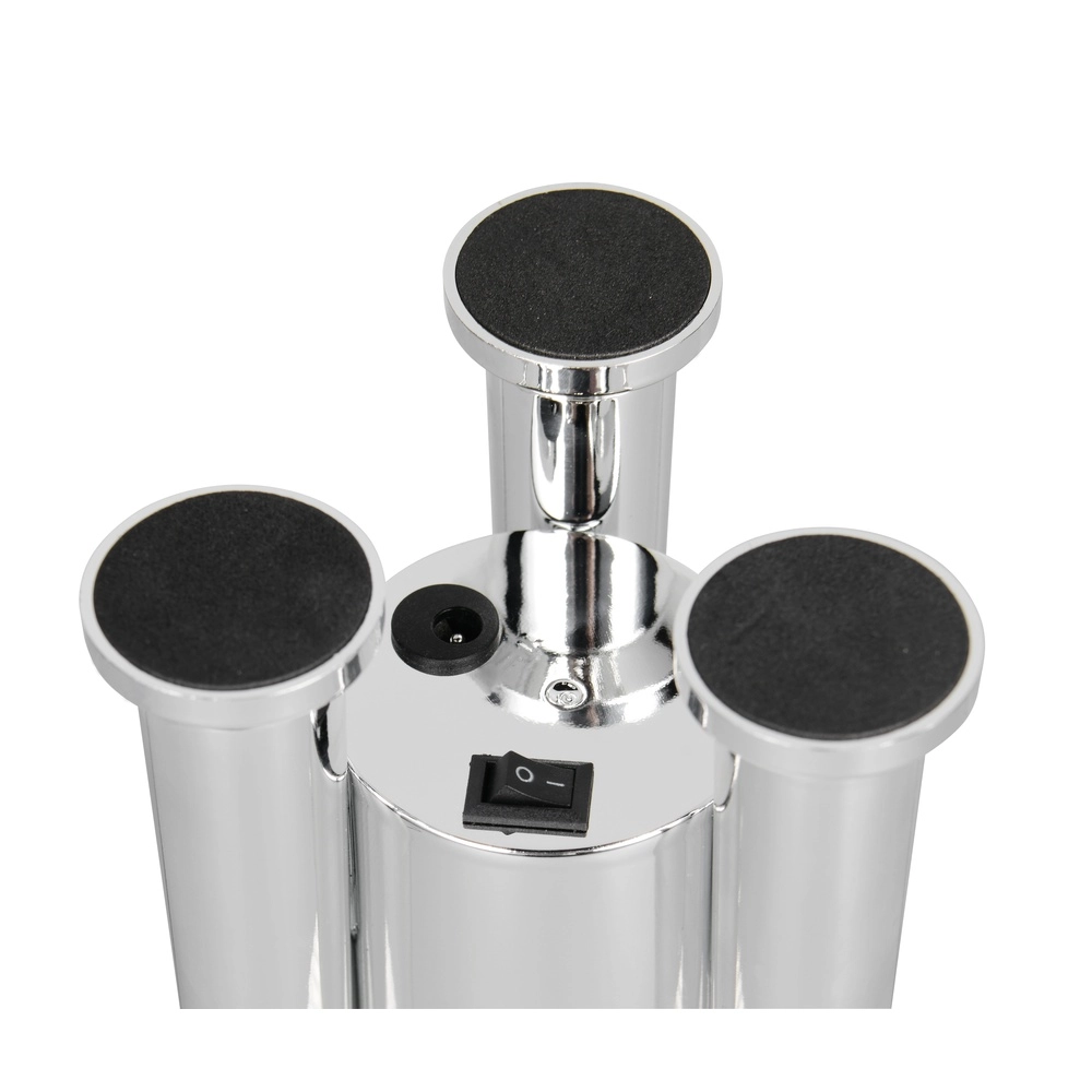 Tischlampe Apollo Raketen-Titan-Grau Trio 4017807681208
